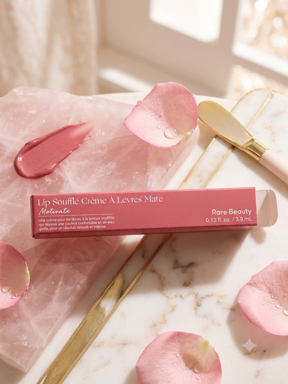 Rare Beauty Lip Soufflé Crème À Lèvres Mate in Dusty Rose Pink